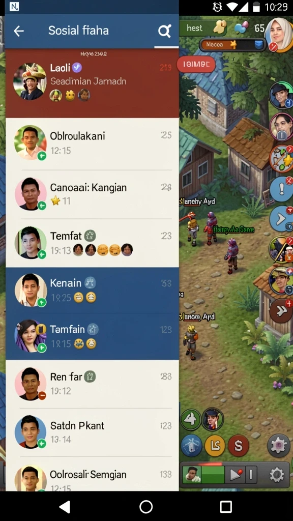 avatar808 - Screenshot menunjukkan mode multiplayer dengan teman-teman.