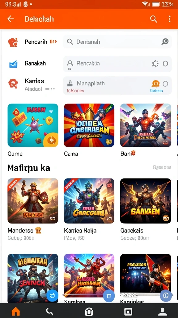 bola07 - Antarmuka yang intuitif memudahkan navigasi dalam game.