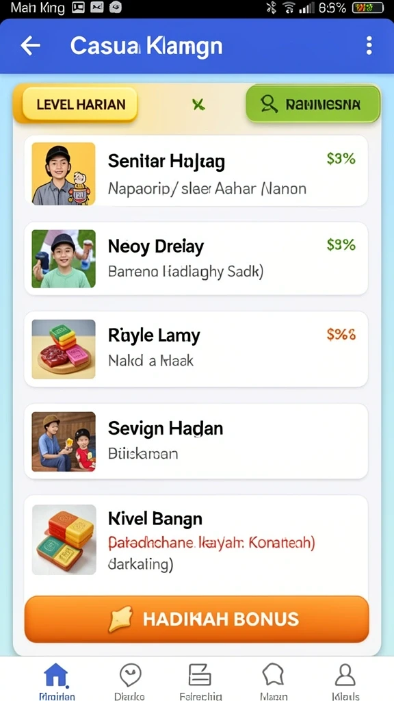 bosku33 - Berbagai karakter unik yang bisa dipilih untuk permainan.