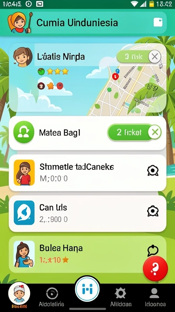 duit8 - Fitur interaksi sosial antar pemain.