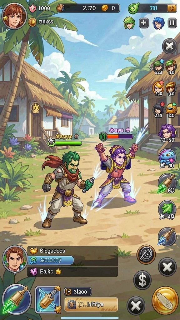 zoro77 - Tangkapan layar menampilkan aksi mendebarkan saat bertarung.