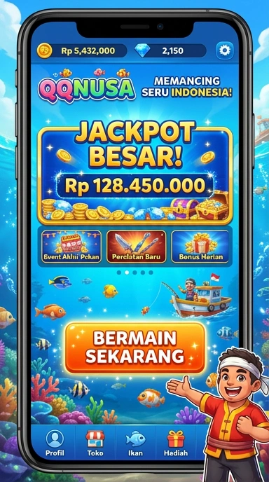 Layar utama qqnusa — antarmuka bersih setelah instalasi